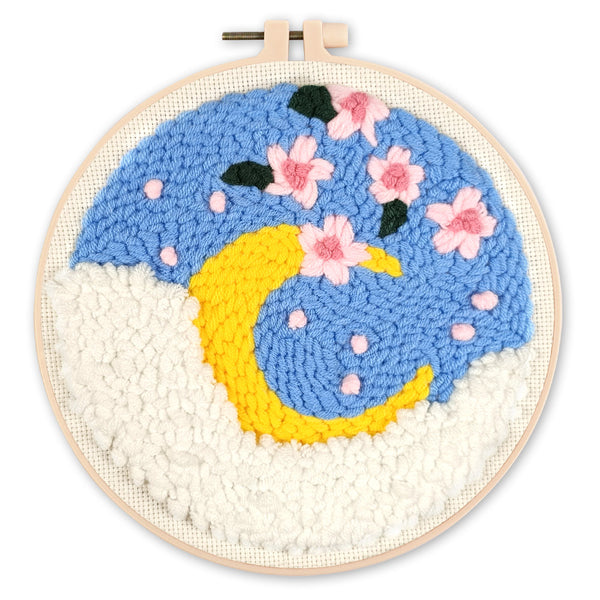 Punch Needle Kit - Sakura and the Moon