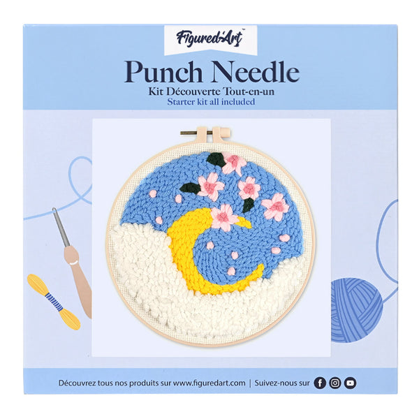 Punch Needle Kit - Sakura and the Moon
