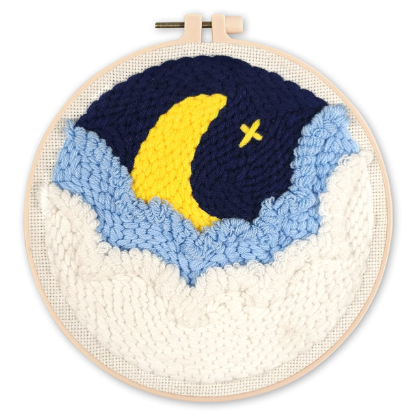 Punch Needle Kit - Hiding Moon