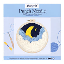 Load image into Gallery viewer, Punch Needle Kit - Hiding Moon