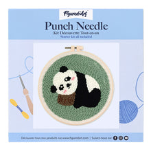 Load image into Gallery viewer, Punch Needle Kit - Panda 1