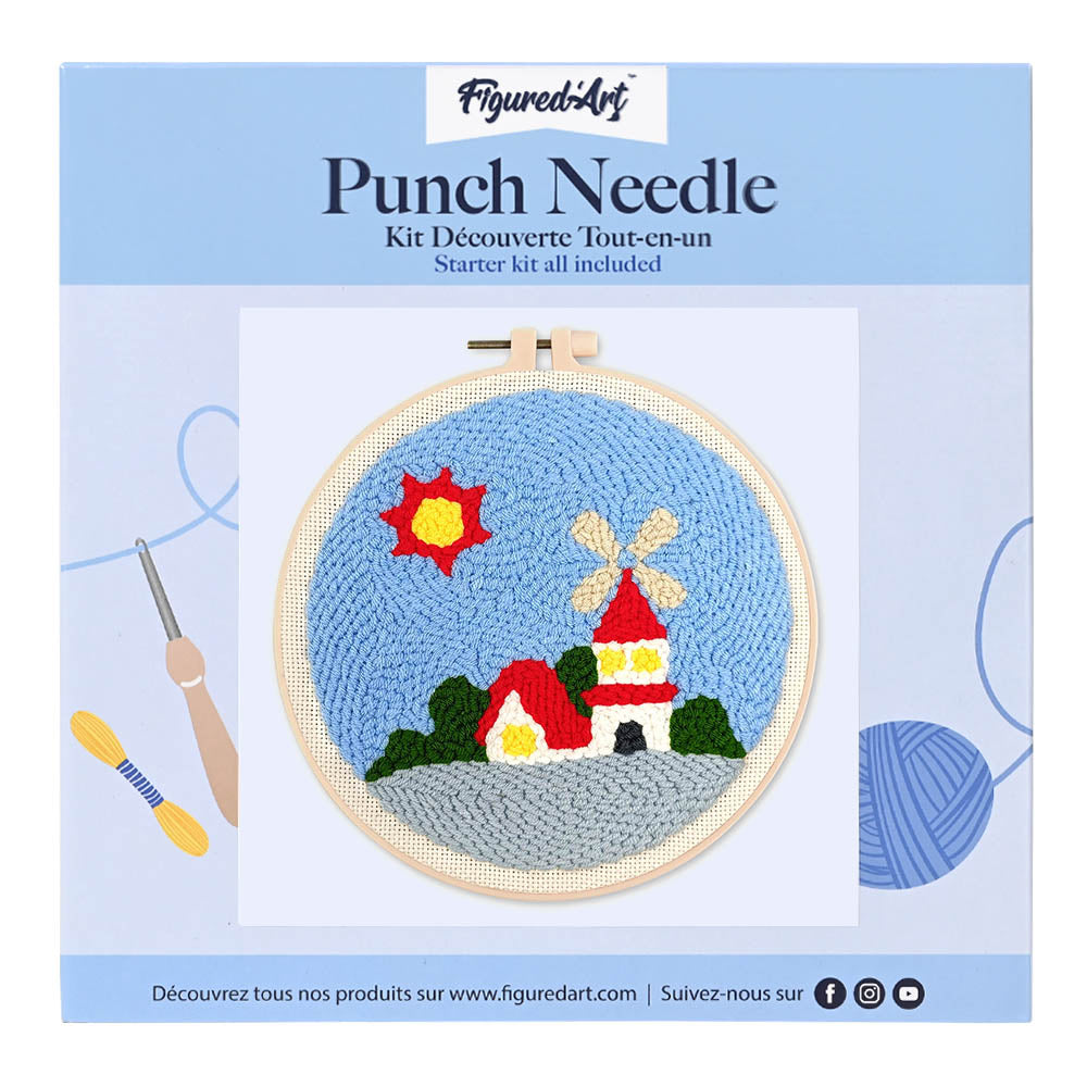 Punch Needle Kit - Sunny Windmill