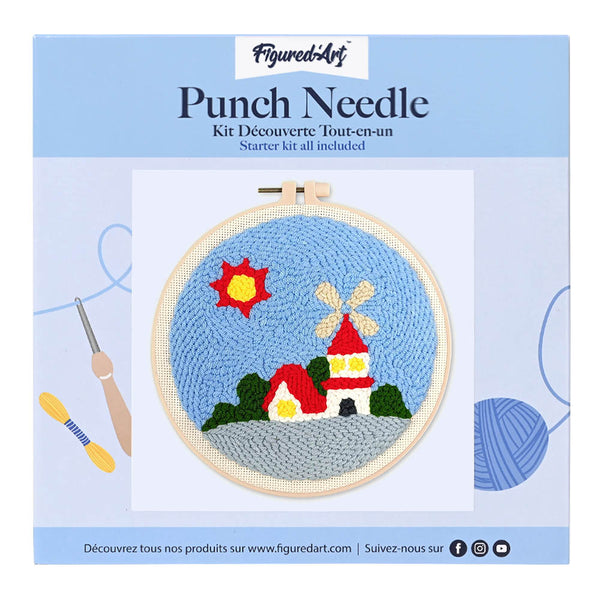 Punch Needle Kit - Sunny Windmill