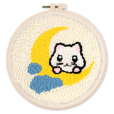 Punch Needle Kit - Cat on the Moon