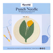 Load image into Gallery viewer, Punch Needle Kit - Yellow Tulip