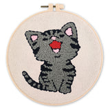 Punch Needle Kit - Laughing Cat