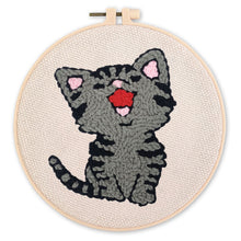 Load image into Gallery viewer, Punch Needle Kit - Laughing Cat