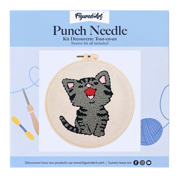 Punch Needle Kit - Laughing Cat