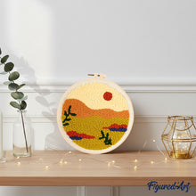 Load image into Gallery viewer, Punch Needle Kit - Golden Desert