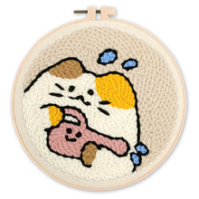 Load image into Gallery viewer, Punch Needle Kit - Cat Gardener