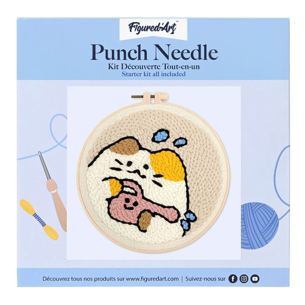 Punch Needle Kit - Cat Gardener