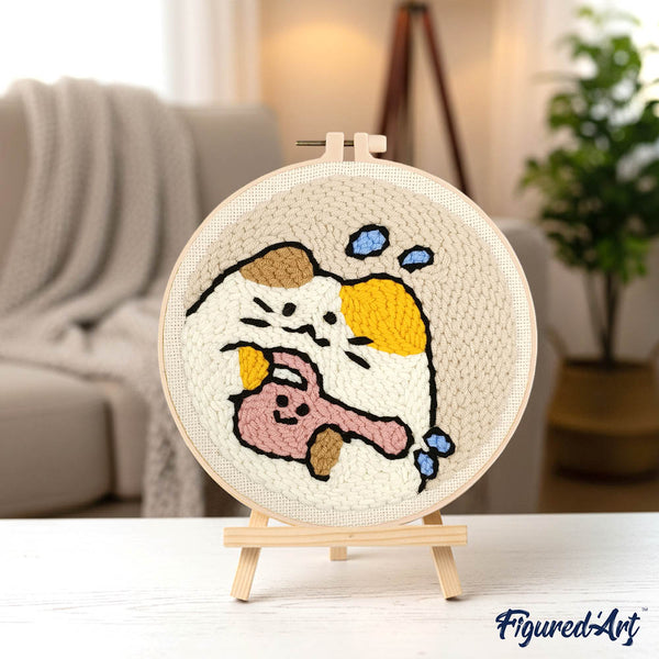 Punch Needle Kit - Cat Gardener