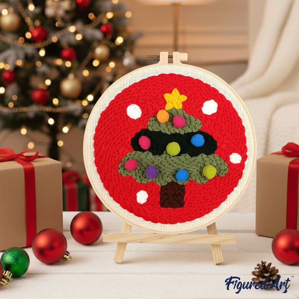 Punch Needle Kit - Christmas Tree 2