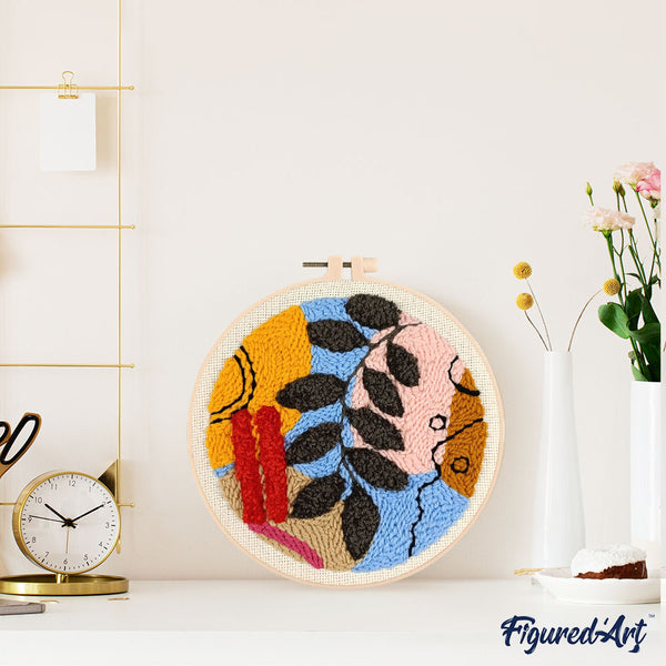 Punch Needle Kit - Botanic Abstract 4