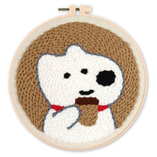 Load image into Gallery viewer, Punch Needle Kit - White Dog and Coffee