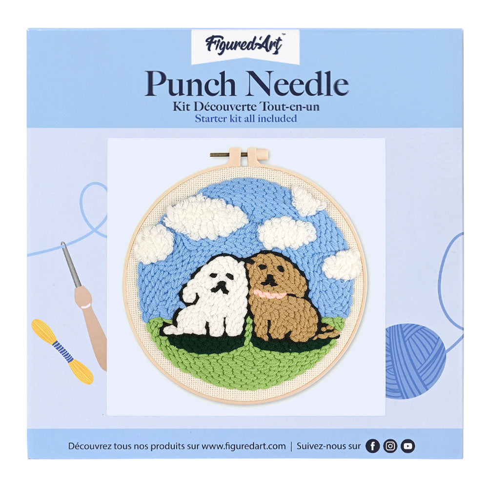 Punch Needle Kit - Duo Dogs