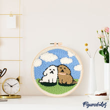 Load image into Gallery viewer, Punch Needle Kit - Duo Dogs
