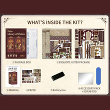 Load image into Gallery viewer, DIY Book Nook Kit - Library of Wisdom