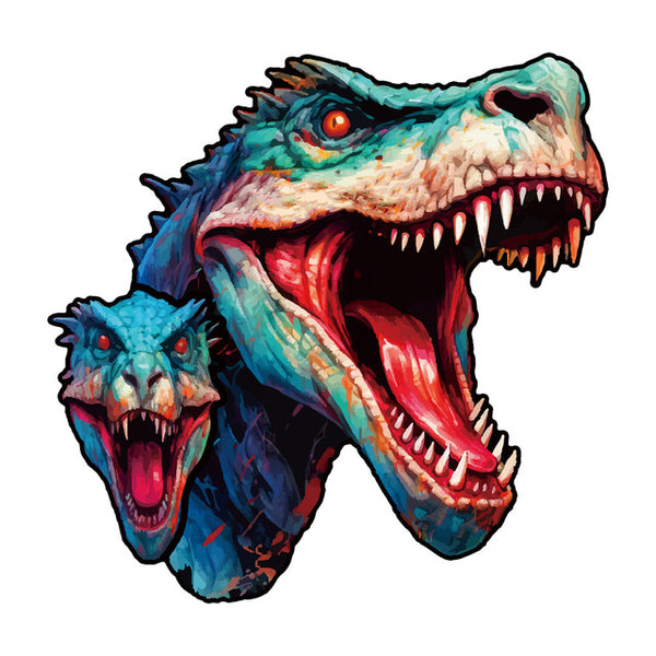 Wooden Puzzle - Dinosaur and Lizard