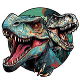 Wooden Puzzle - Twin Stone Dinosaurs