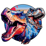 Wooden Puzzle - Twin Ice Dinosaurs
