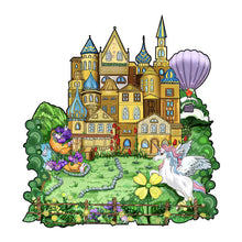 Load image into Gallery viewer, Wooden Puzzle - Yellow Castle