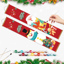 Load image into Gallery viewer, Paint by Numbers Front Door Hanging Banners - Christmas Wishes