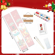 Load image into Gallery viewer, Paint by Numbers Front Door Hanging Banners - Christmas Wishes