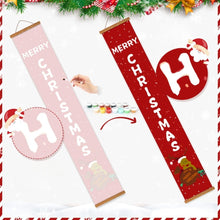 Load image into Gallery viewer, Paint by Numbers Front Door Hanging Banners - Santa &amp; Reindeer