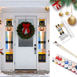 Paint by Numbers Front Door Hanging Banners - Royal Nutcracker Figured'Art