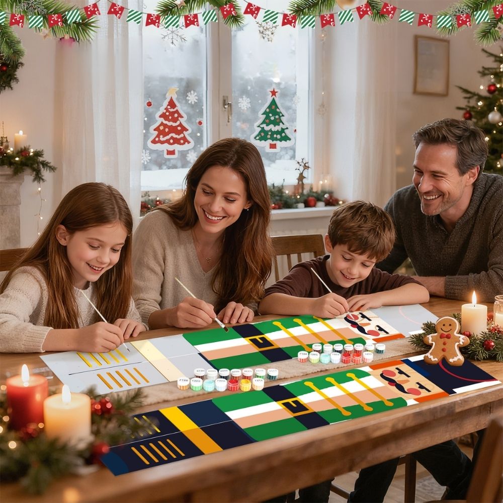 Paint by Numbers Front Door Hanging Banners - Festive Nutcracker