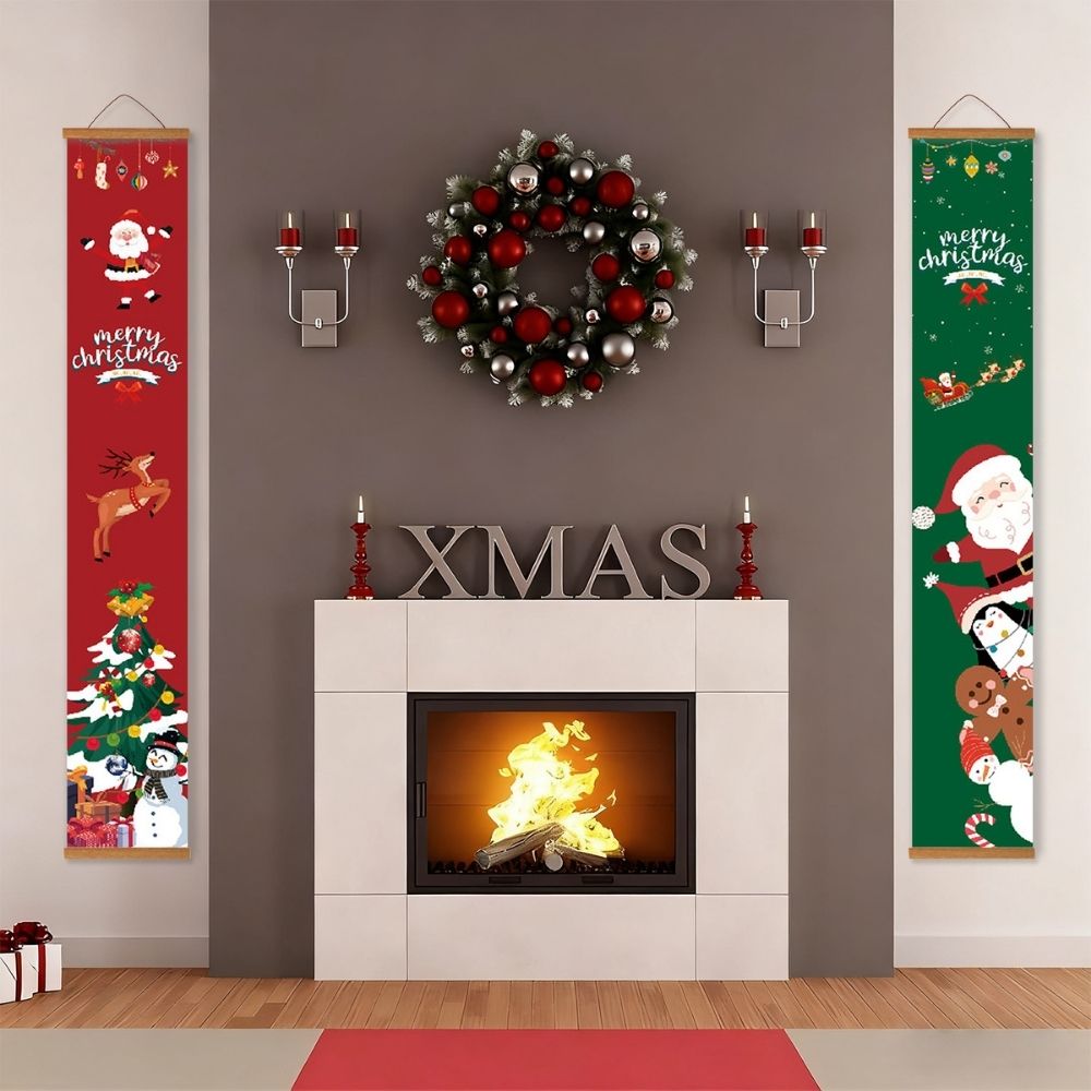 Paint by Numbers Front Door Hanging Banners - Christmas Spirit