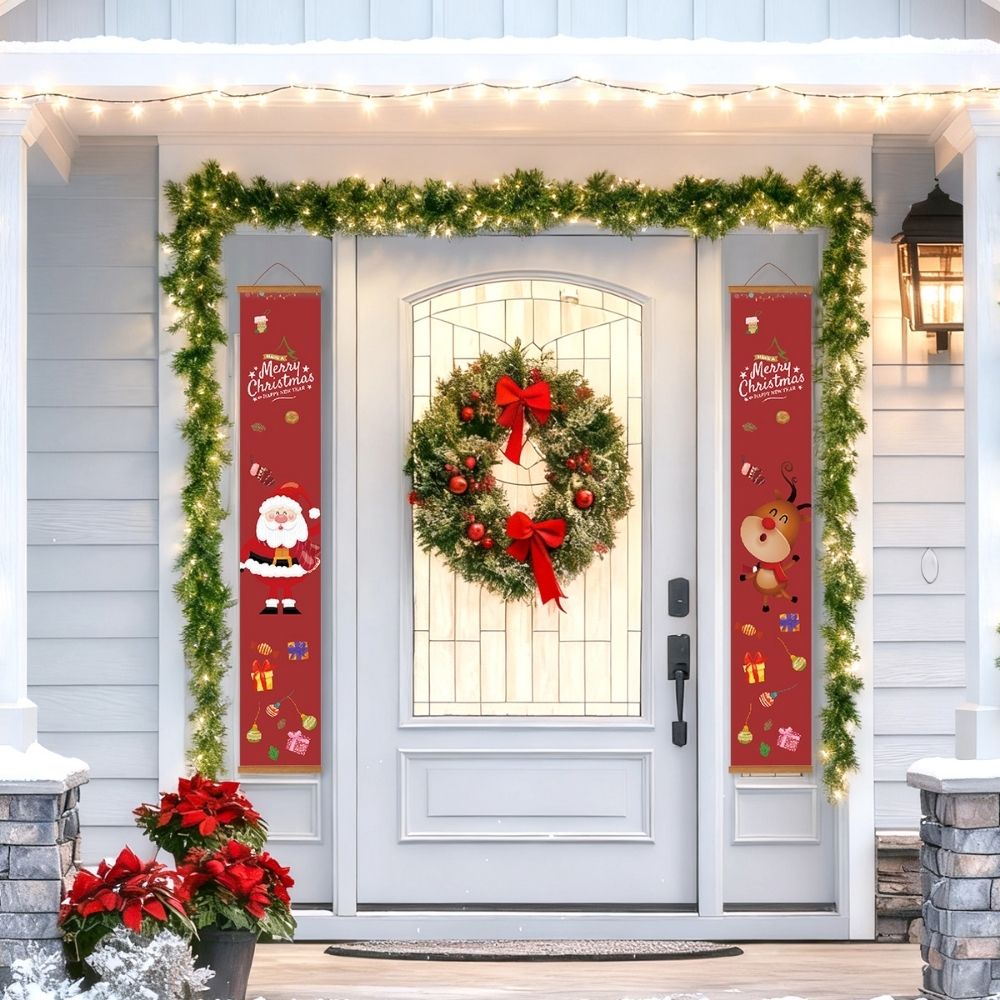 Paint by Numbers Front Door Hanging Banner - Festive Greetings