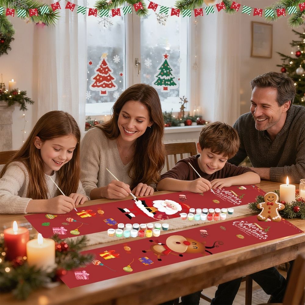 Paint by Numbers Front Door Hanging Banner - Festive Greetings