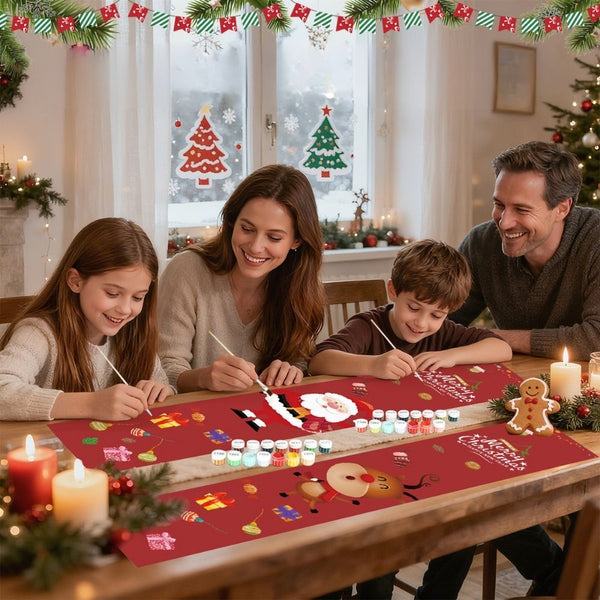 Paint by Numbers Front Door Hanging Banner - Festive Greetings