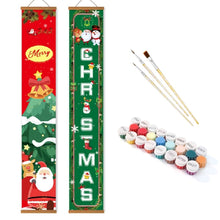 Load image into Gallery viewer, Paint by Numbers Front Door Hanging Banners - Joyful Season