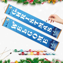 Load image into Gallery viewer, Paint by Numbers Front Door Hanging Banners - Frosty Welcome