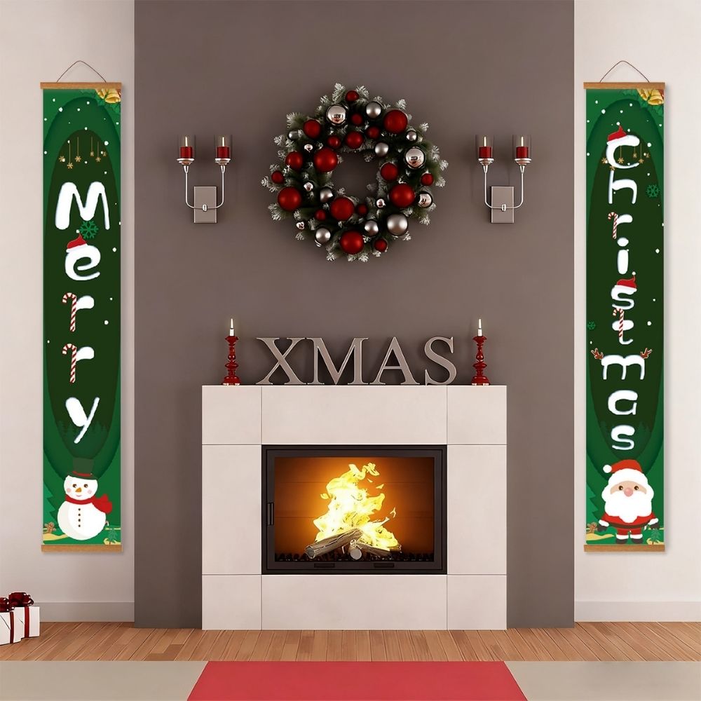 Paint by Numbers Front Door Hanging Banner - Holiday Cheer