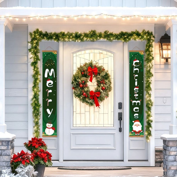 Paint by Numbers Front Door Hanging Banner - Holiday Cheer