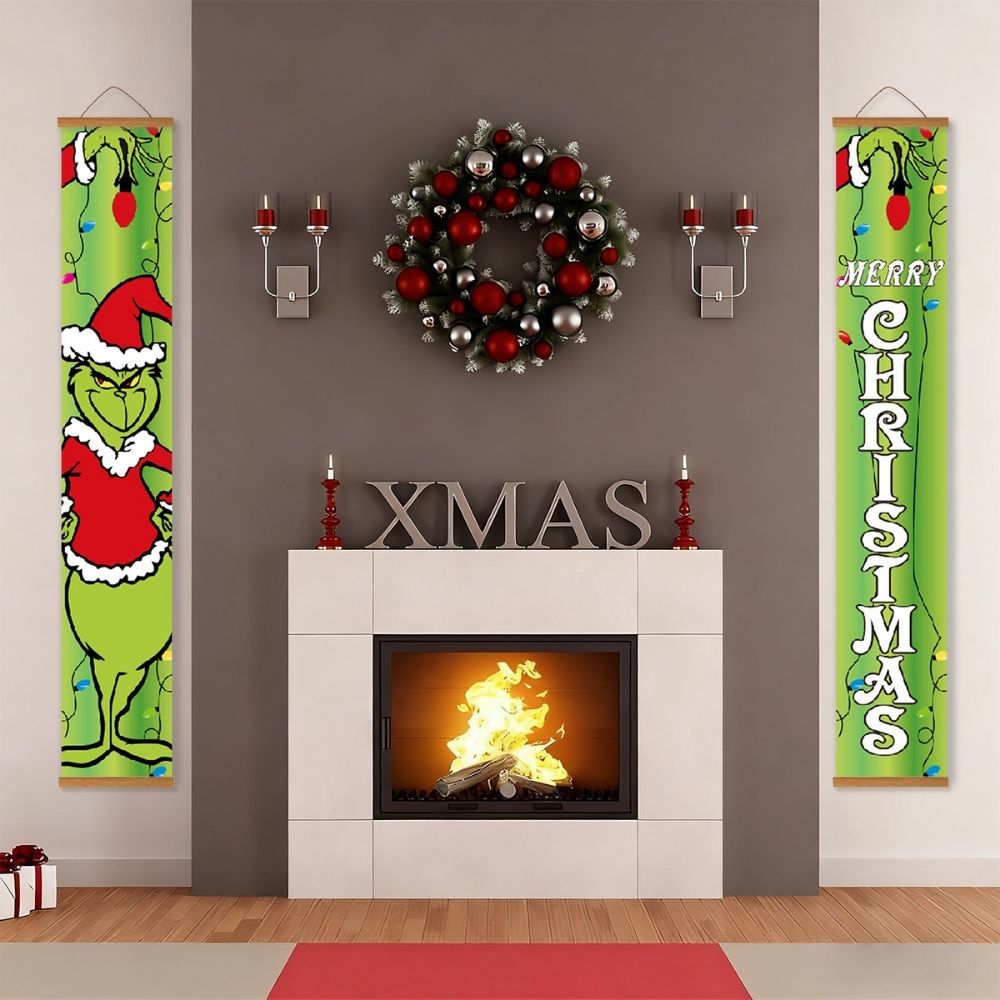 Paint by Numbers Front Door Hanging Banners - Holiday Thief