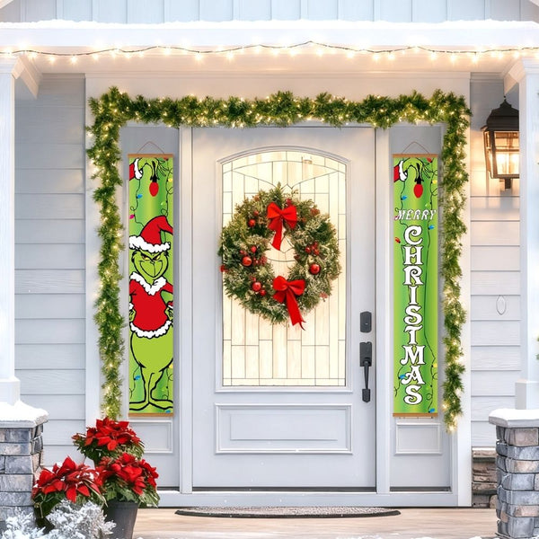 Paint by Numbers Front Door Hanging Banners - Holiday Thief