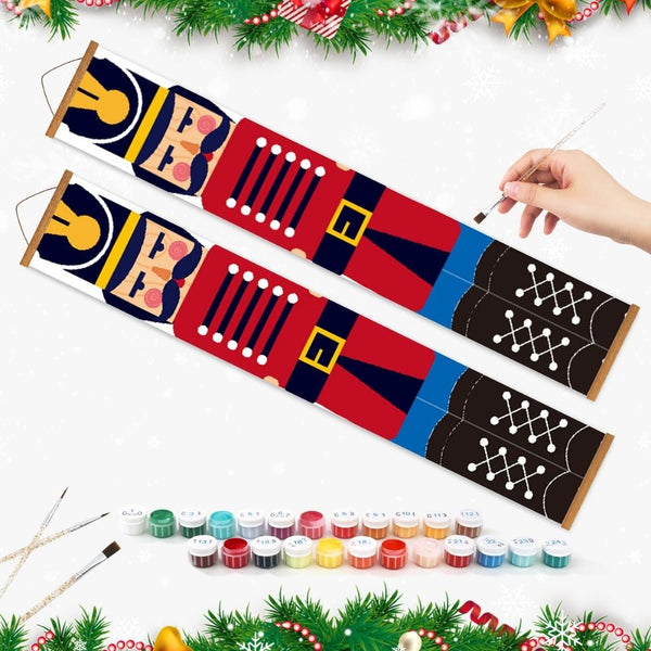 Paint by Numbers Front Door Hanging Banners - Nutcracker Guard