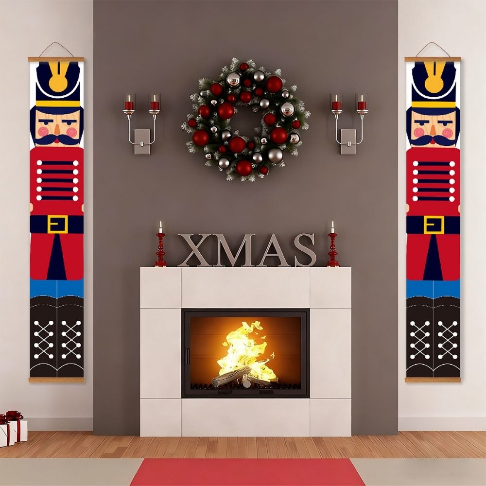 Paint by Numbers Front Door Hanging Banners - Nutcracker Guard