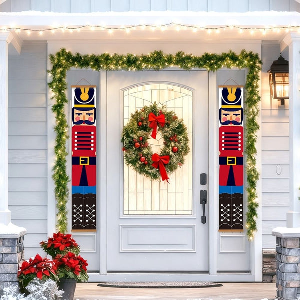 Paint by Numbers Front Door Hanging Banners - Nutcracker Guard
