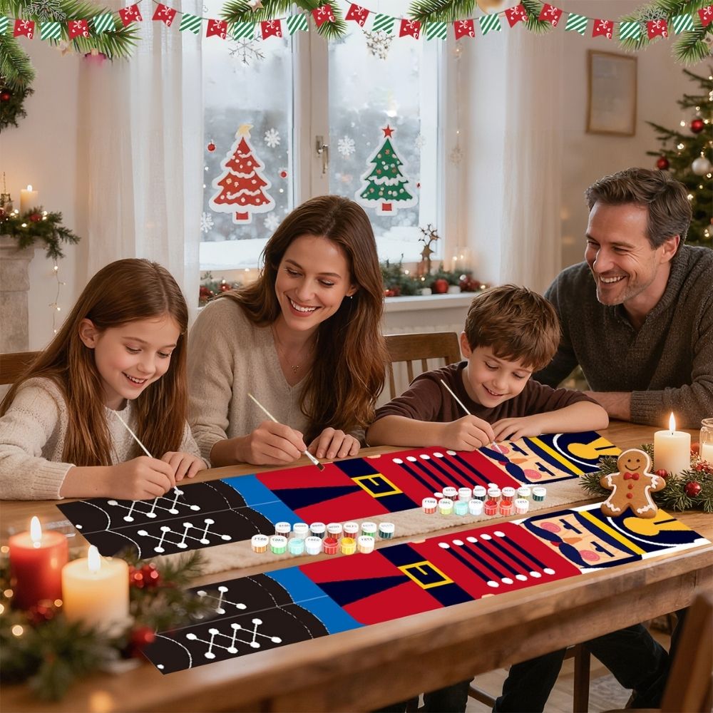 Paint by Numbers Front Door Hanging Banners - Nutcracker Guard