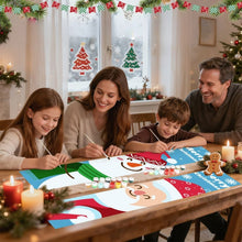 Load image into Gallery viewer, Paint by Numbers Front Door Hanging Banners - Happy Snowman