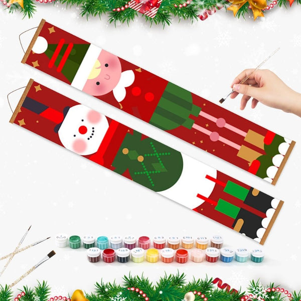 Paint by Numbers Front Door Hanging Banners - Elf Squad