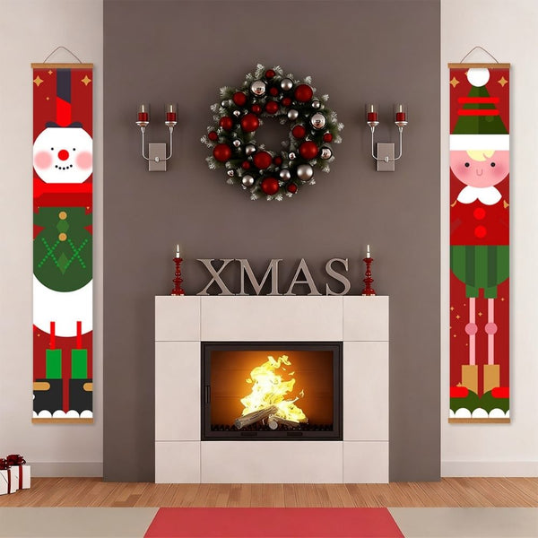 Paint by Numbers Front Door Hanging Banners - Elf Squad