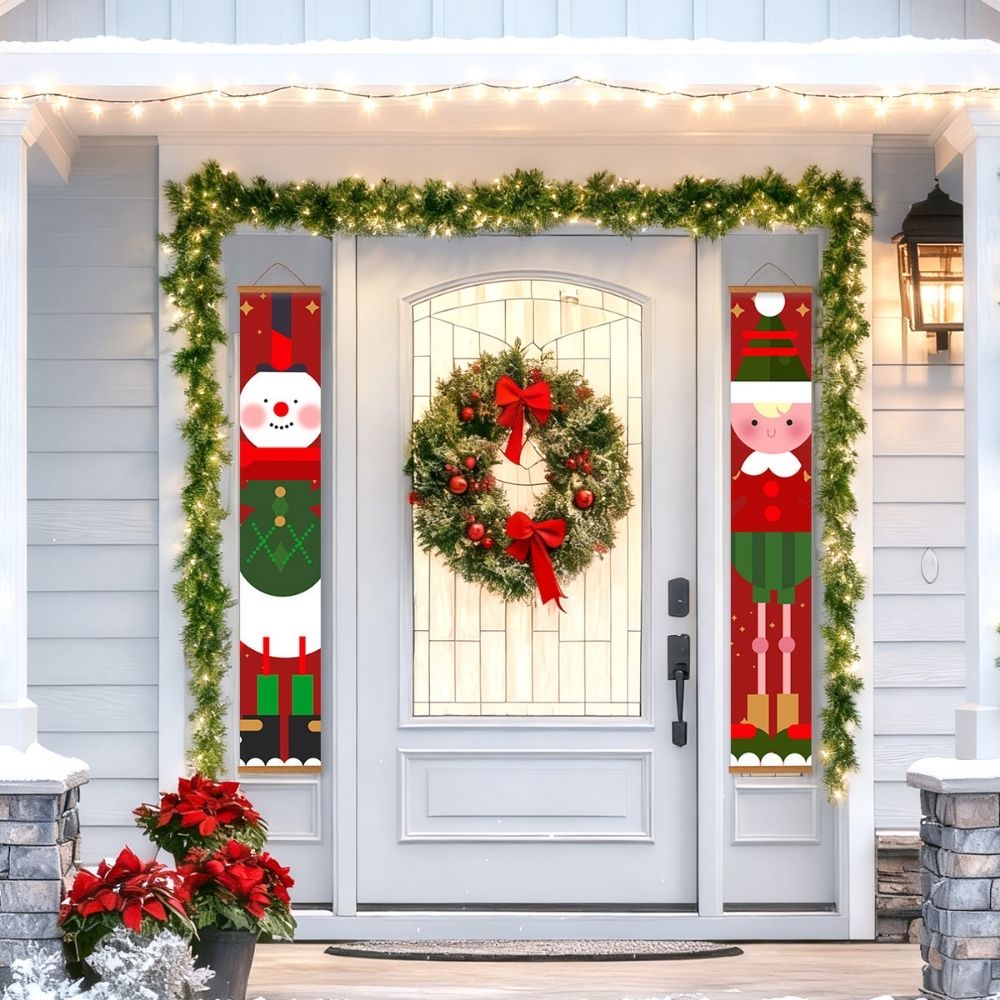 Paint by Numbers Front Door Hanging Banners - Elf Squad
