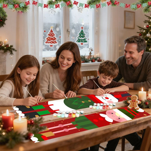 Paint by Numbers Front Door Hanging Banners - Elf Squad